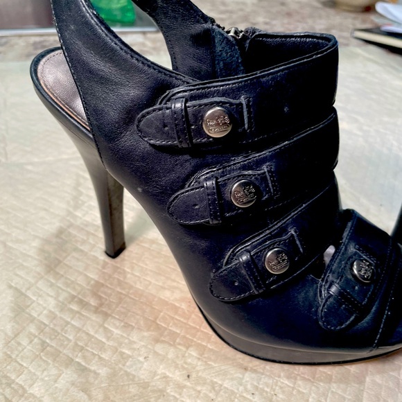 Coach Side Zipper 4” Heels Size 8 - Picture 3 of 8